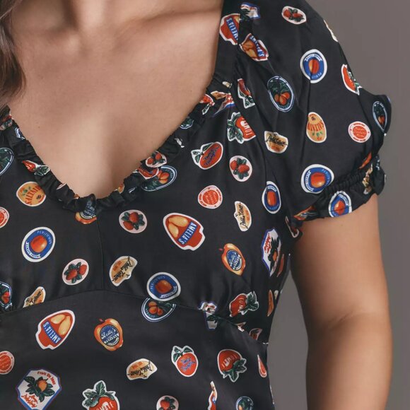 EUC Anthropologie Maeve Puff-Sleeve Popover Blouse Size 3X - Picture 2 of 4